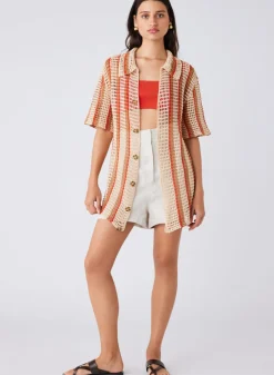 Esmaee Saint Tropez Shirt - Natural Stripe