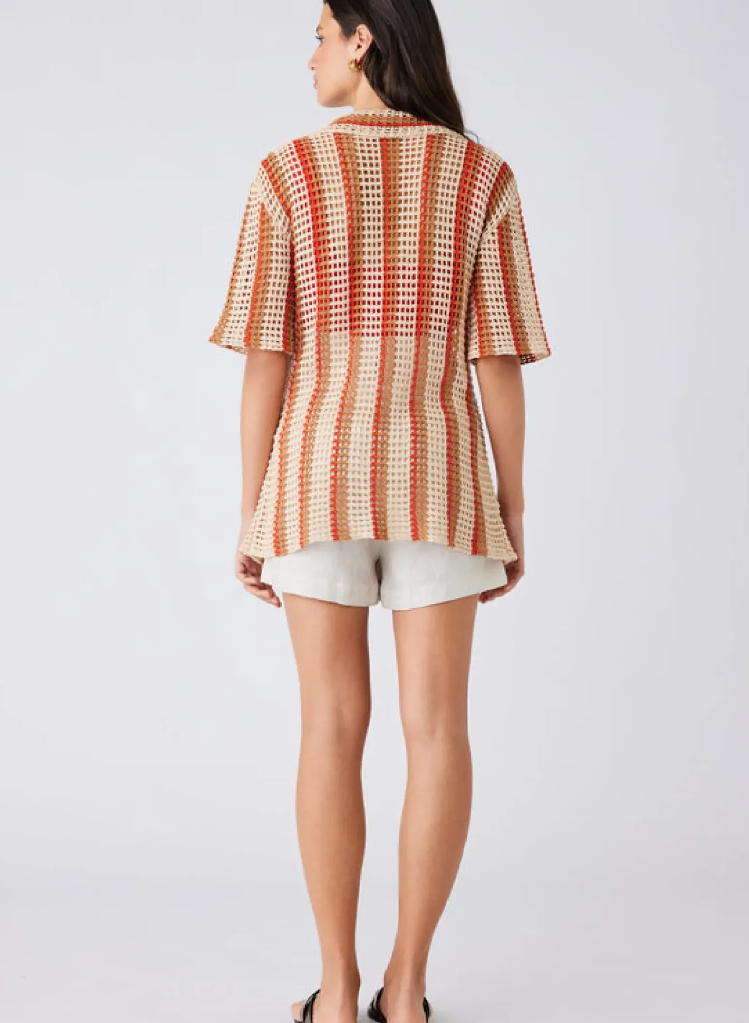 Esmaee Saint Tropez Shirt - Natural Stripe