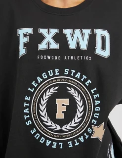 Foxwood Get There Crew - Washed Black