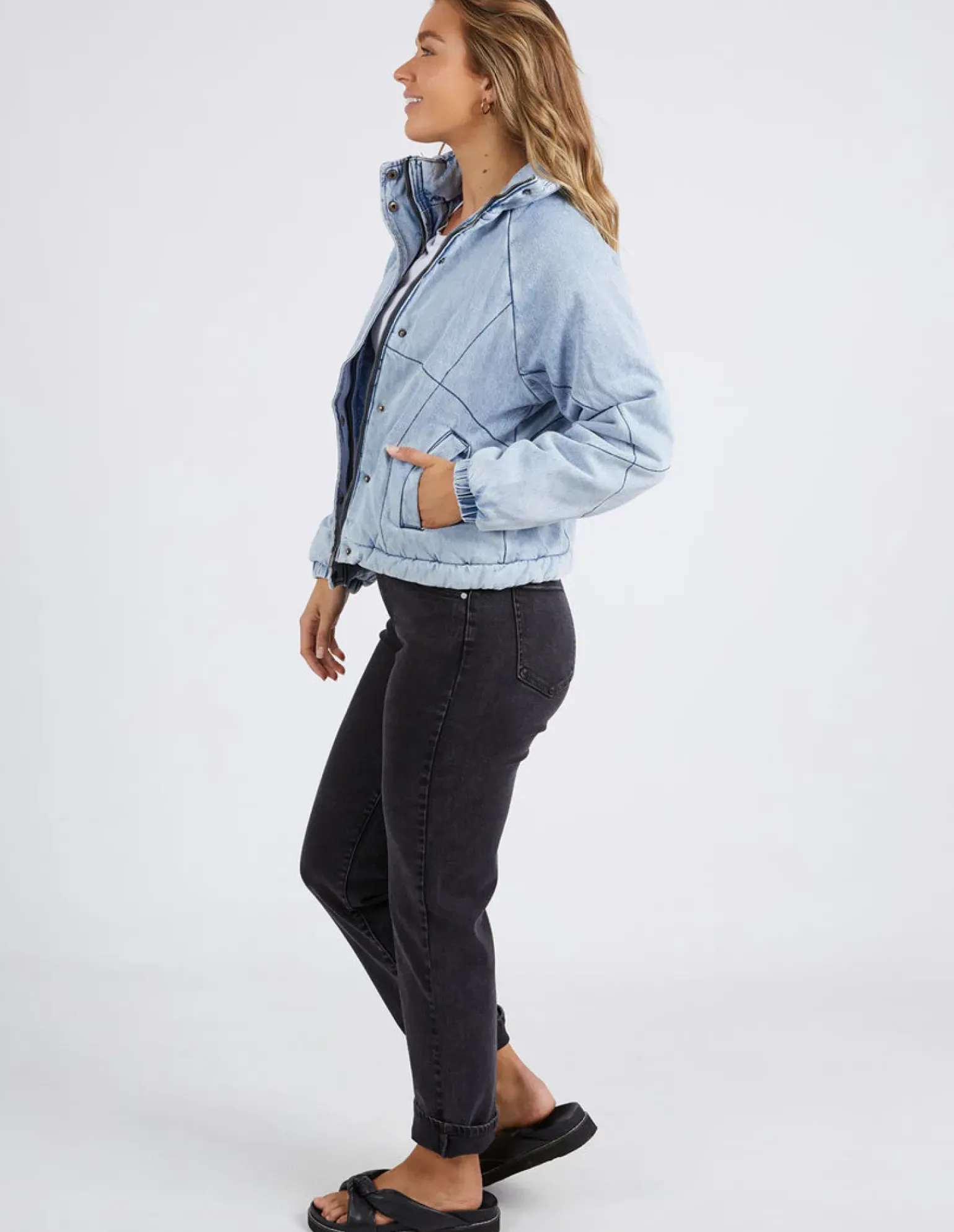 Foxwood Rosalee Jacket - Mid Vintage Blue
