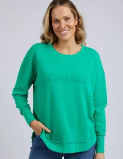 Foxwood Simplified Crew - Bright Green