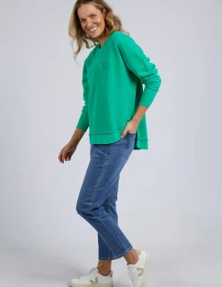 Foxwood Simplified Crew - Bright Green