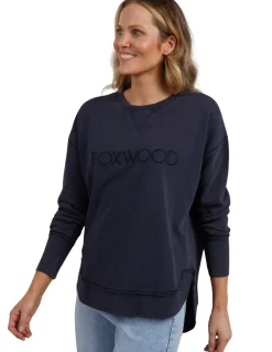 Foxwood Simplified Crew- Washed Navy