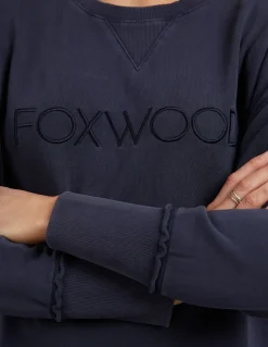 Foxwood Simplified Crew- Washed Navy