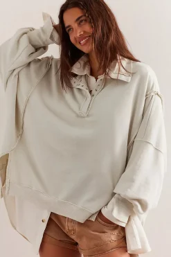 Free People Camden Henley - Grey Opal