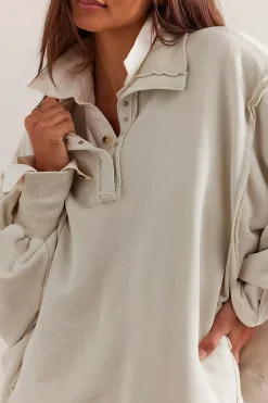 Free People Camden Henley - Grey Opal