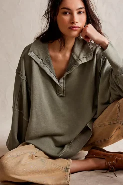 Free People Camden Henley - Laurel Oak