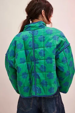 Free People Chloe Jacket - Grass Combo