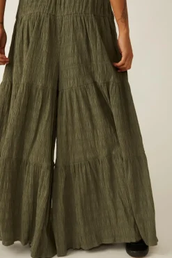 Free People In Paradise Wide Leg Pant - Dried Basil