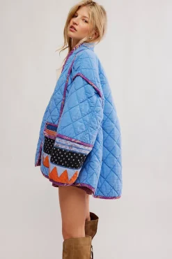 Free People Winnie Jacket - Blue Combo