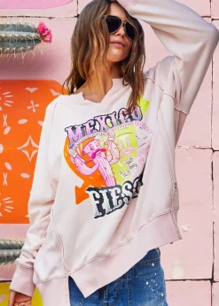 Hammill & Co Vintage Fiesta Sweat - Pink