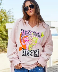 Hammill & Co Vintage Fiesta Sweat - Pink
