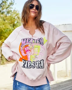 Hammill & Co Vintage Fiesta Sweat - Pink