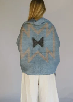Hobo & Hatch Aztec Poncho- Denim