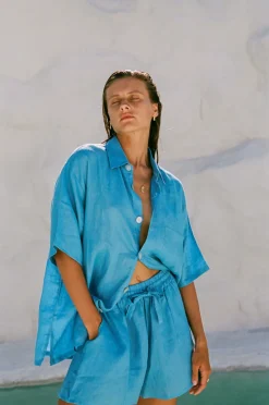 Hobo & Hatch Breeze Shirt - Ocean