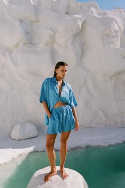 Hobo & Hatch Breeze Shirt - Ocean