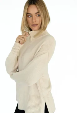 Humidity Gabriel Zip Jumper - Sand