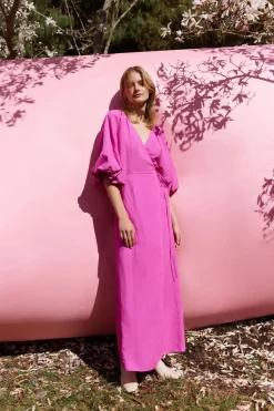 Kinney Jenna Dress - Bright Raspberry