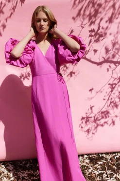 Kinney Jenna Dress - Bright Raspberry