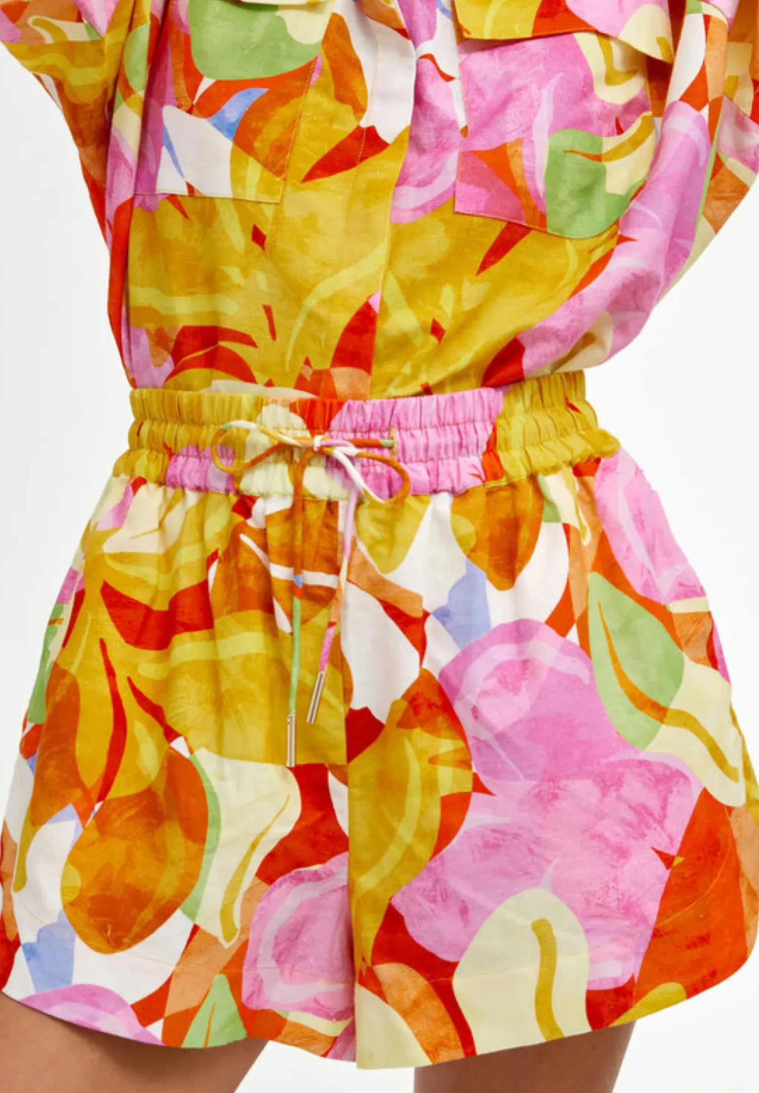 Kinney Juniper Shirt - Capri Abstract