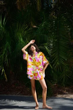 Kinney Juniper Shirt - Capri Abstract