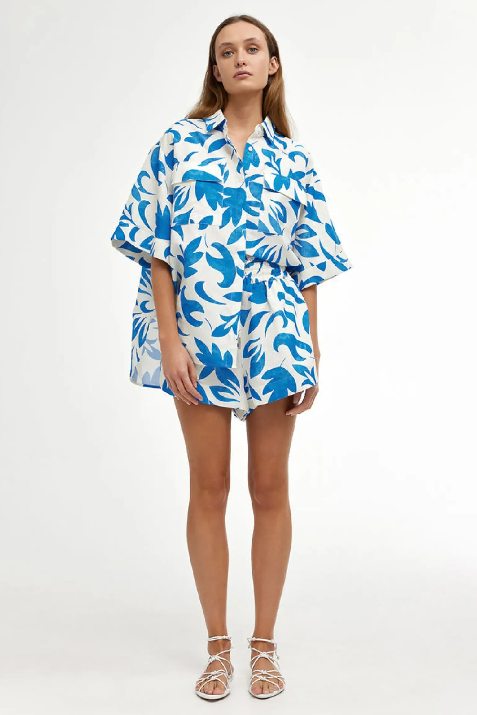 Kinney Juniper Shirt - Mosaic Blue