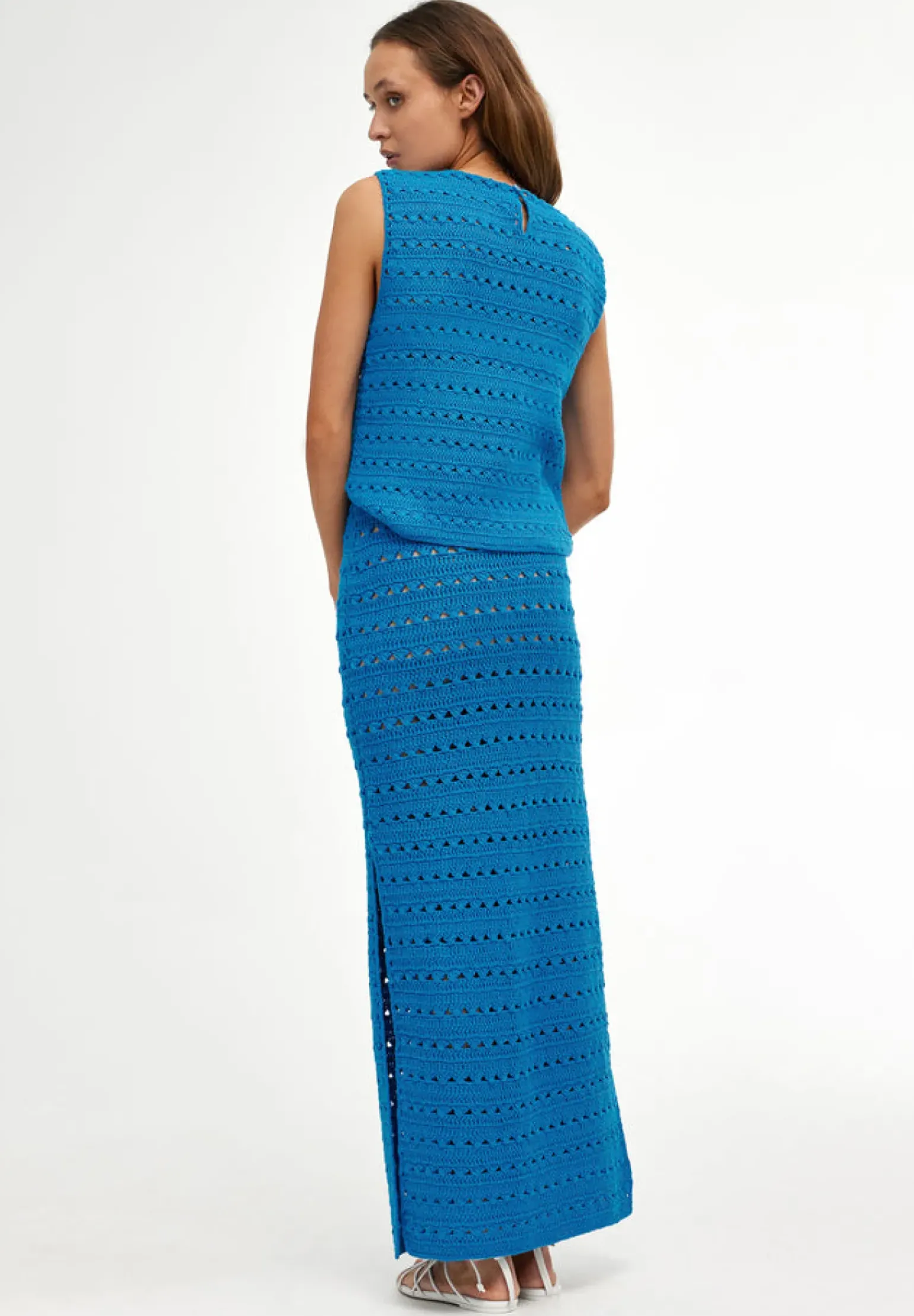 Kinney Laura Crochet Top - Blue