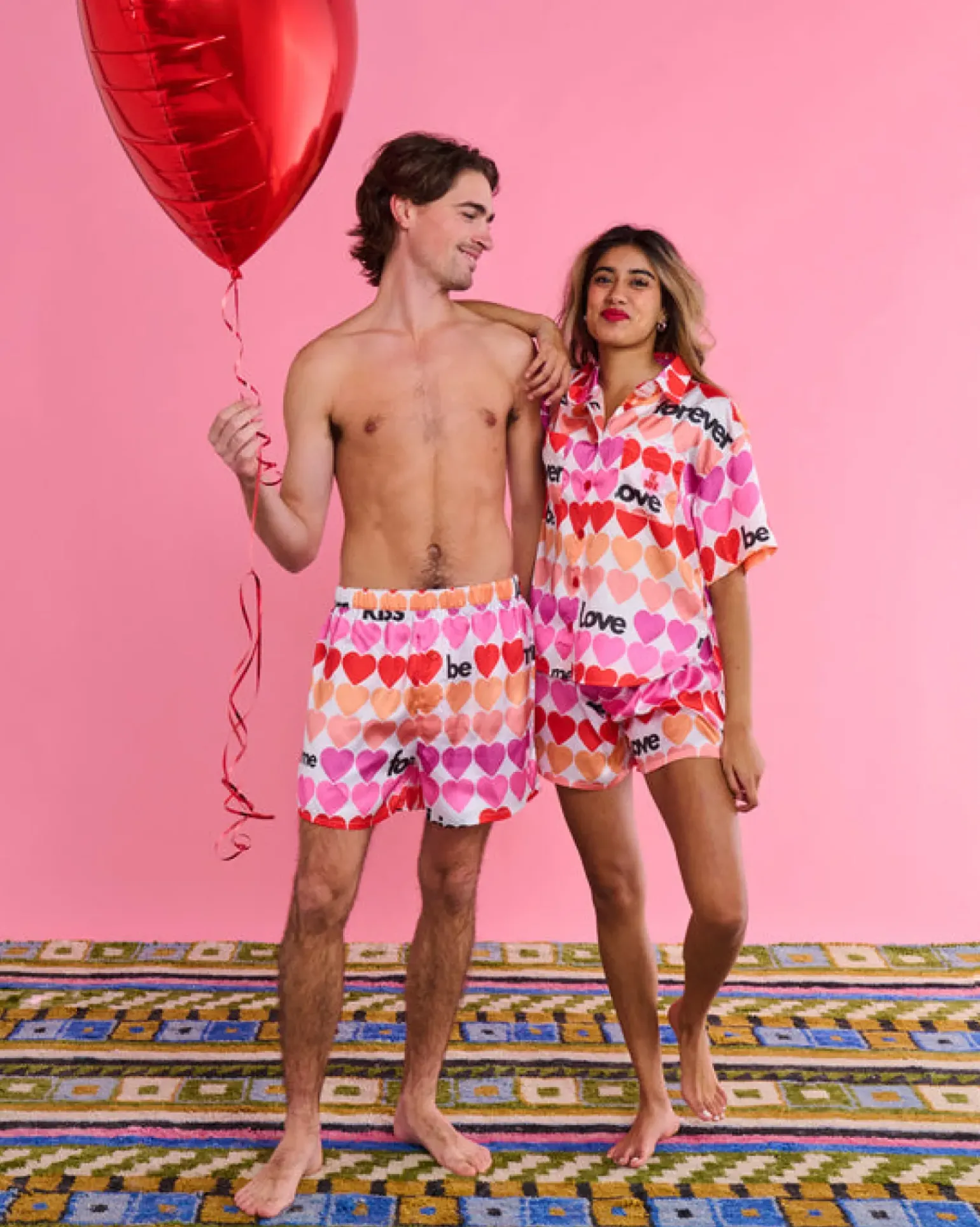 Kip & Co - Forever Satin Short Sleeve Shirt & Short PJ Set