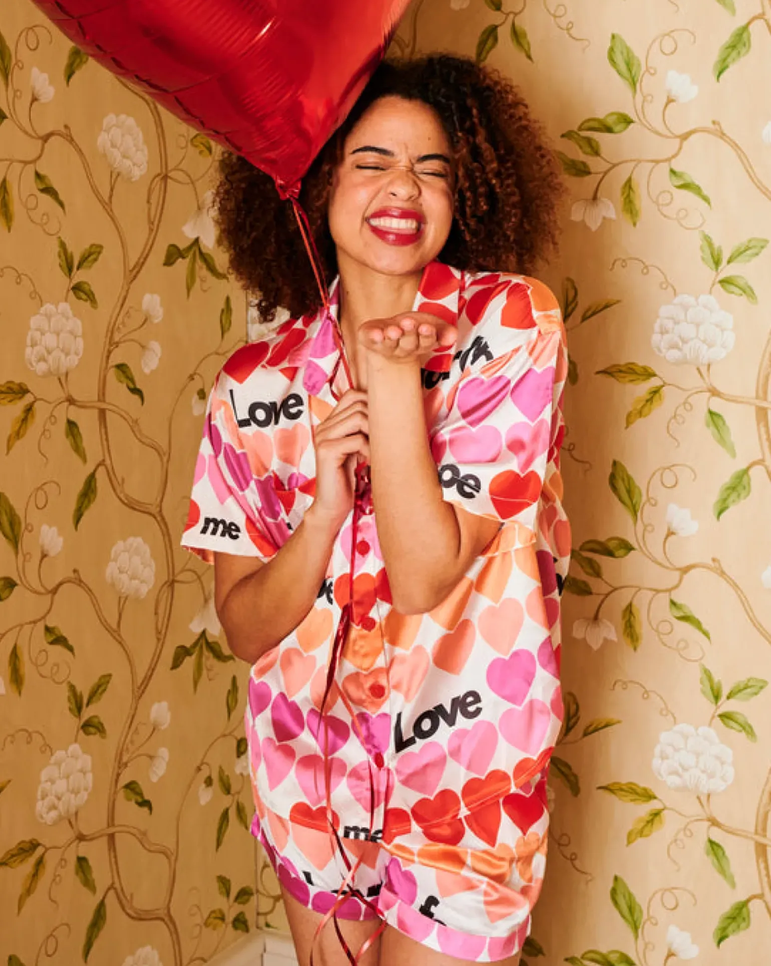 Kip & Co - Forever Satin Short Sleeve Shirt & Short PJ Set