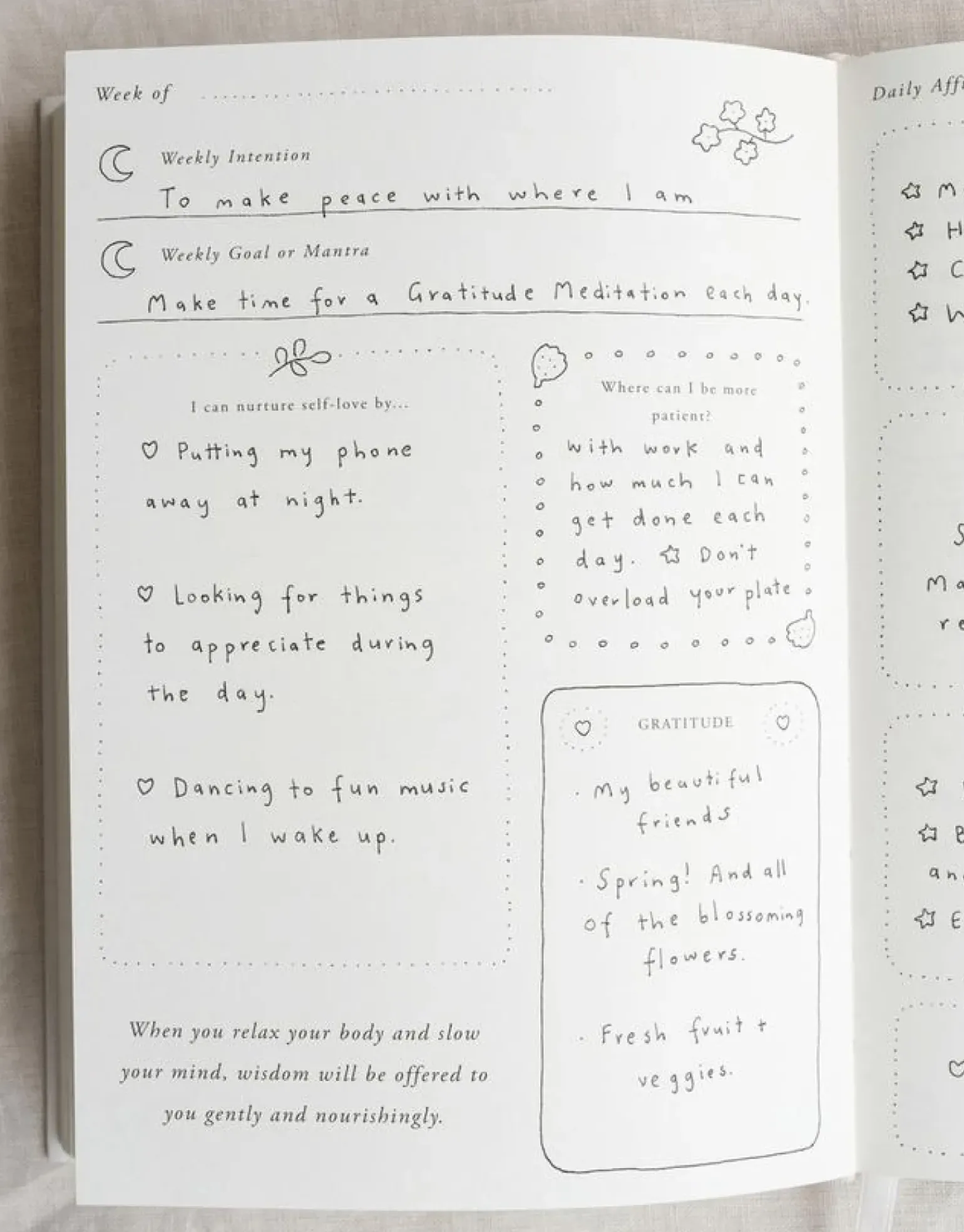 Musings From the Moon A Year Of Coming Home - Guided Self Love Journal