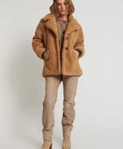 One Teaspoon Tan Teddy Coat