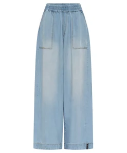 One Teaspoon Tencel Parachute Pants - Soft Blue
