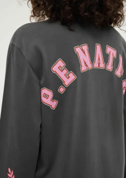 P.E Nation Phoenix Long Sleeve Tee - Washed Dark Shadow
