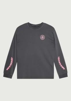 P.E Nation Phoenix Long Sleeve Tee - Washed Dark Shadow