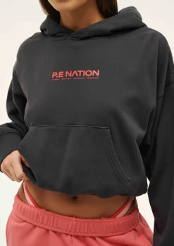 P.E Nation Transition Hoodie - Washed Ebony
