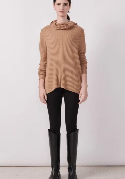 POL Cirelle Ribbed Rollneck- Fox