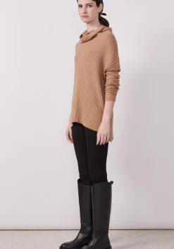 POL Cirelle Ribbed Rollneck- Fox