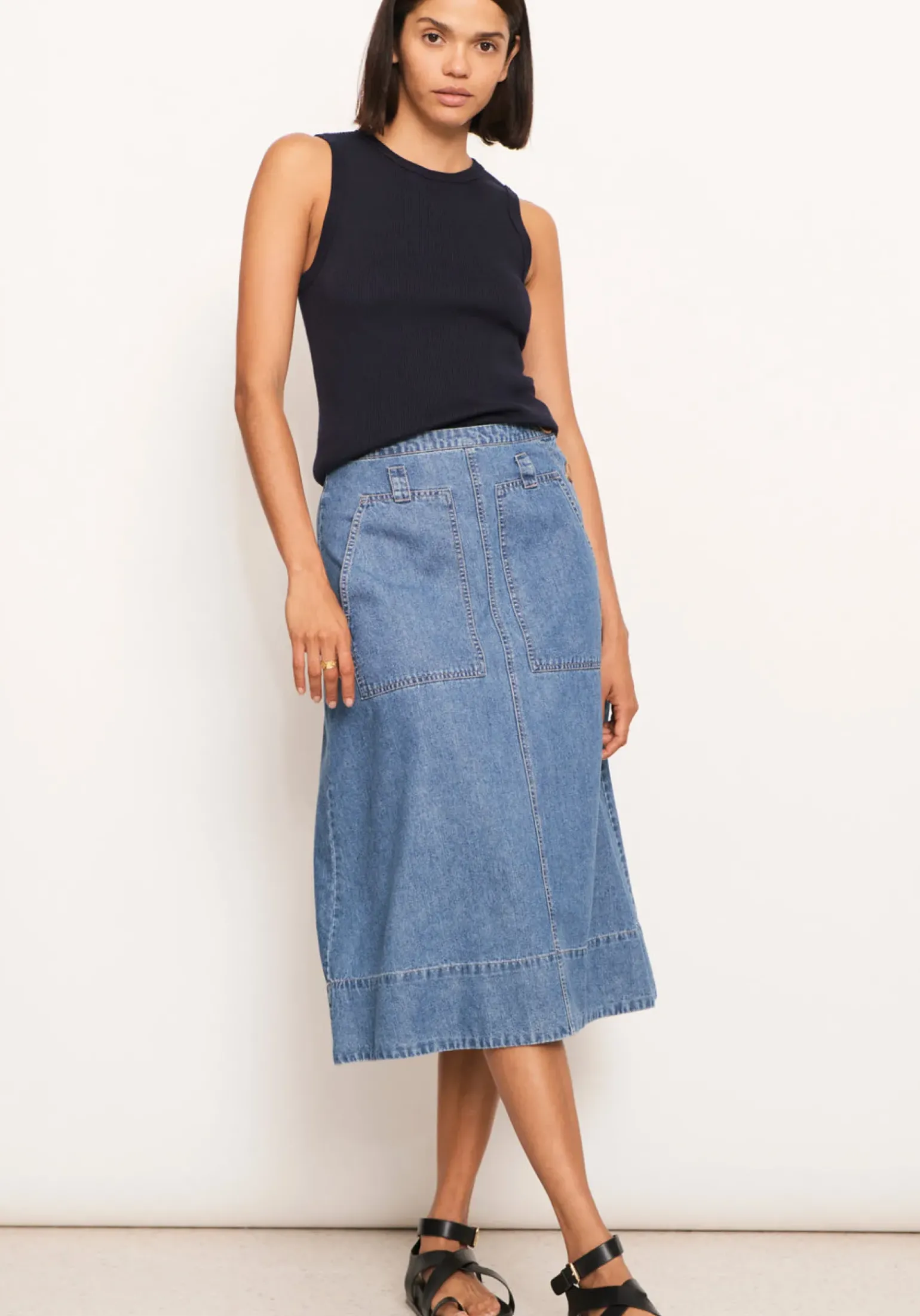 Raydel Denim Skirt- Light Wash