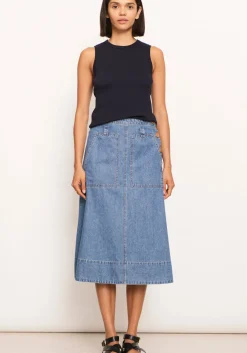 Raydel Denim Skirt- Light Wash