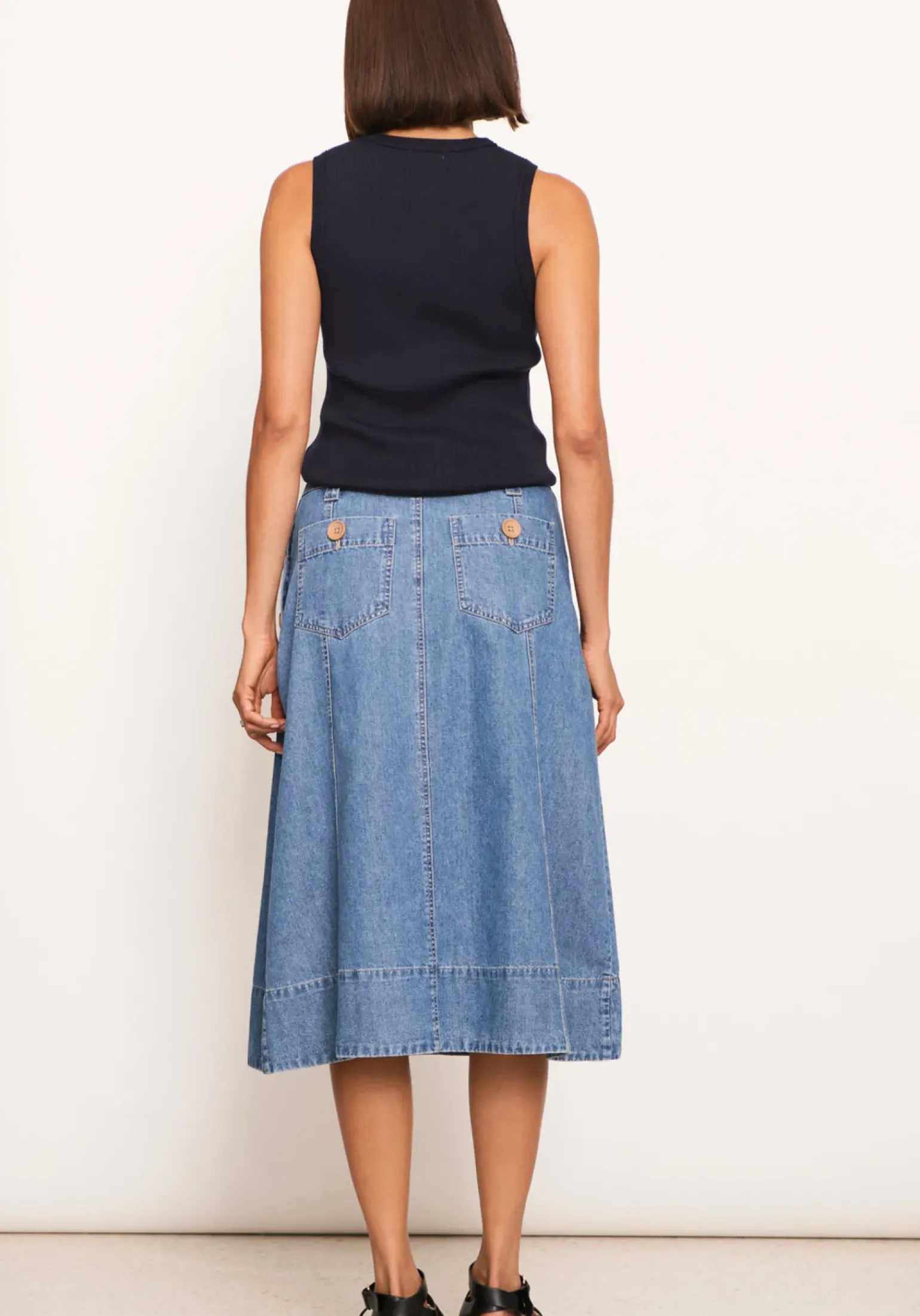 Raydel Denim Skirt- Light Wash