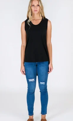 3rd Story Madison Tank Black