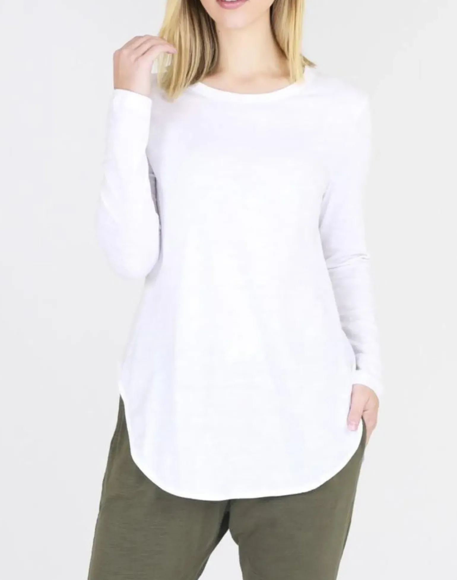 3rd Story Scarlett Long Sleeve Tee - White