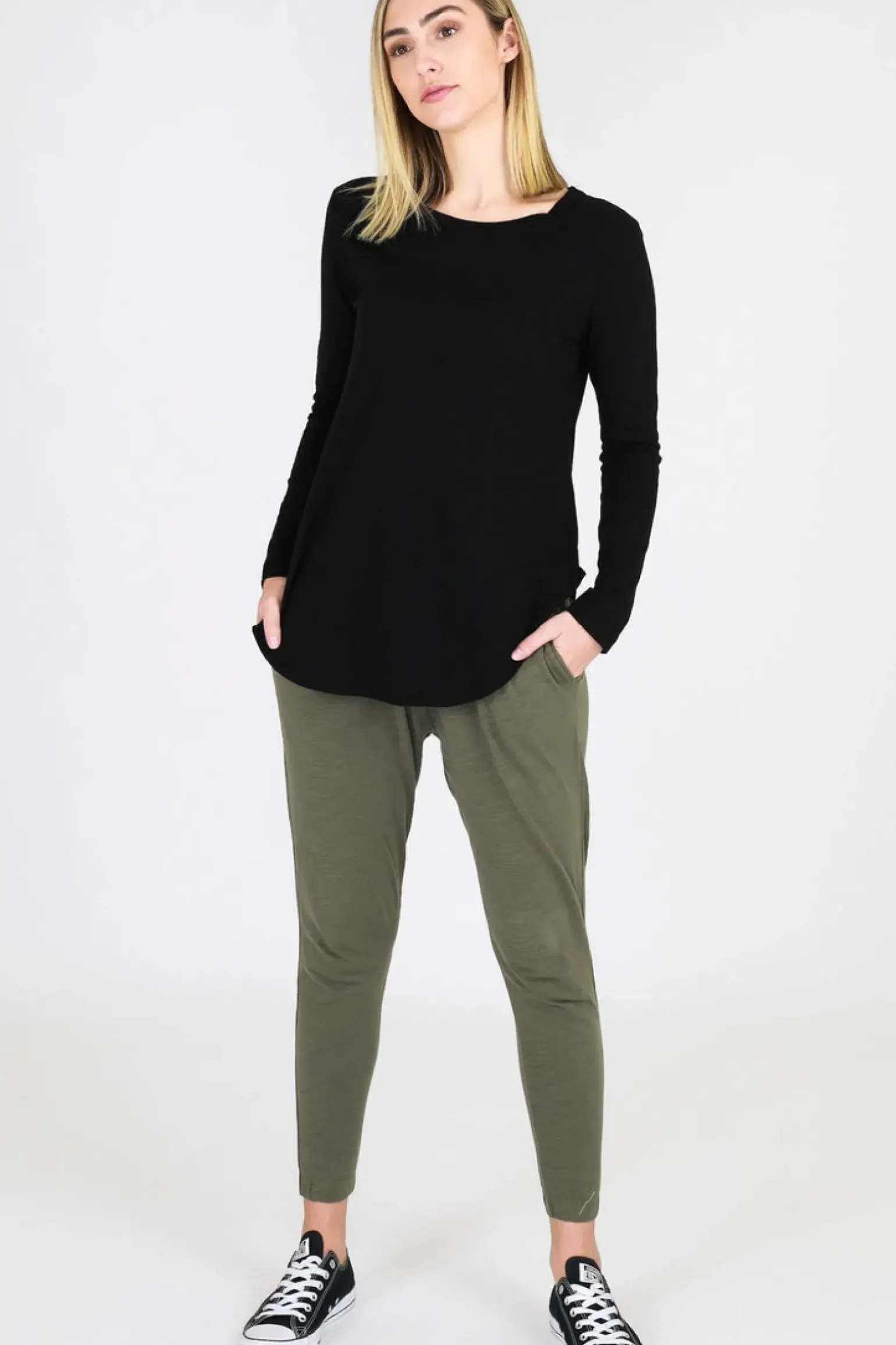 3rd Story Scarlett Long Sleeve Tee - Black