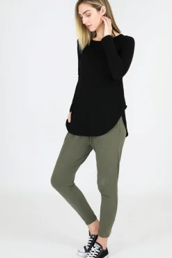 3rd Story Scarlett Long Sleeve Tee - Black