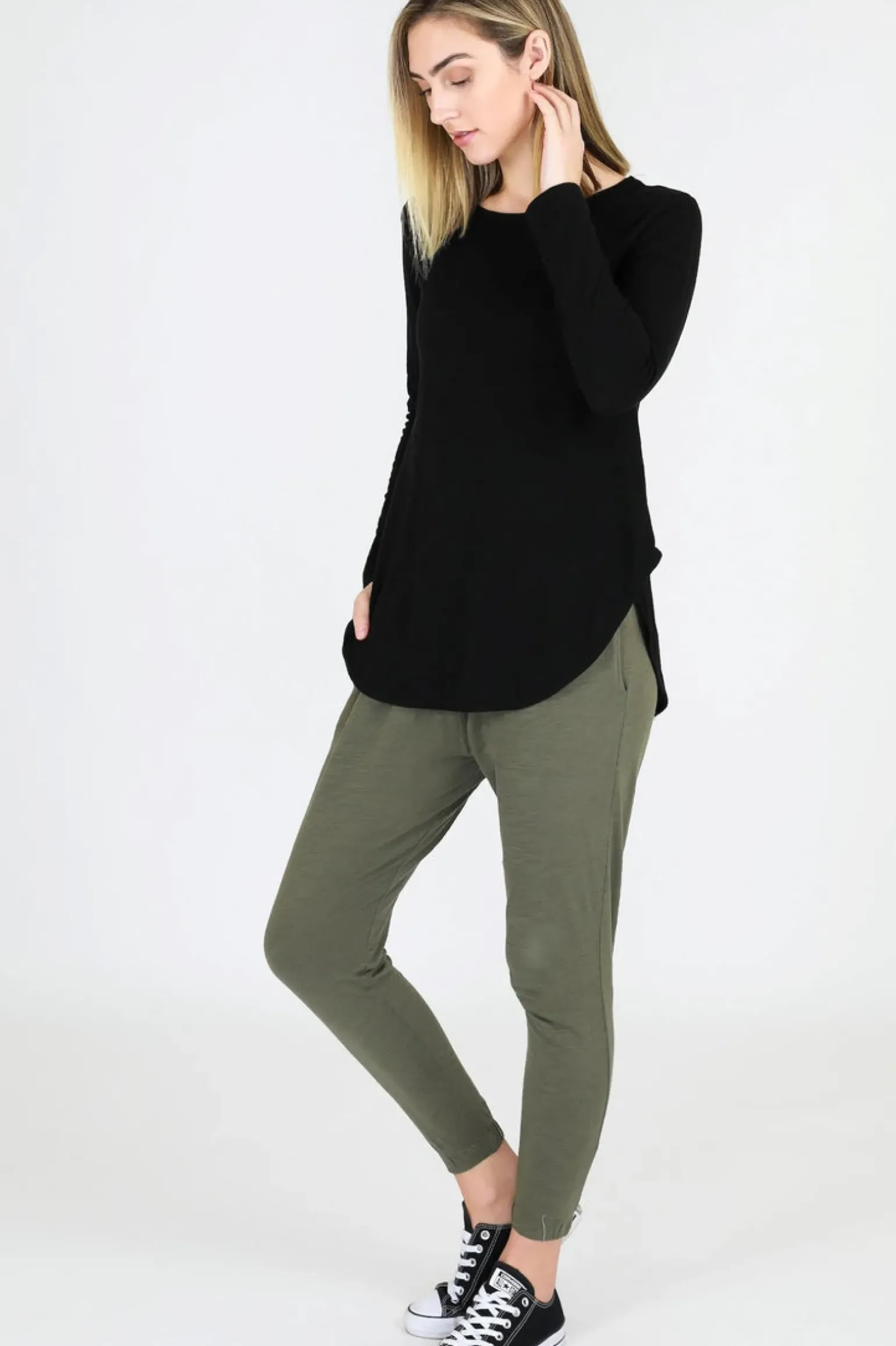 3rd Story Scarlett Long Sleeve Tee - Black
