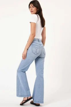 Rolla's Eastcoast Flare Faded Blue - Light Vintage Blue