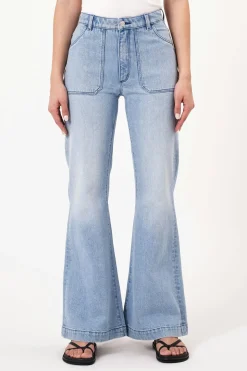Rolla's Eastcoast Flare Faded Blue - Light Vintage Blue