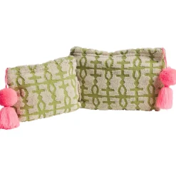 Sage & Clare Amata Terry Pouch - Palm Small