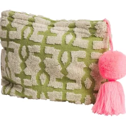Sage & Clare Amata Terry Pouch - Palm Large