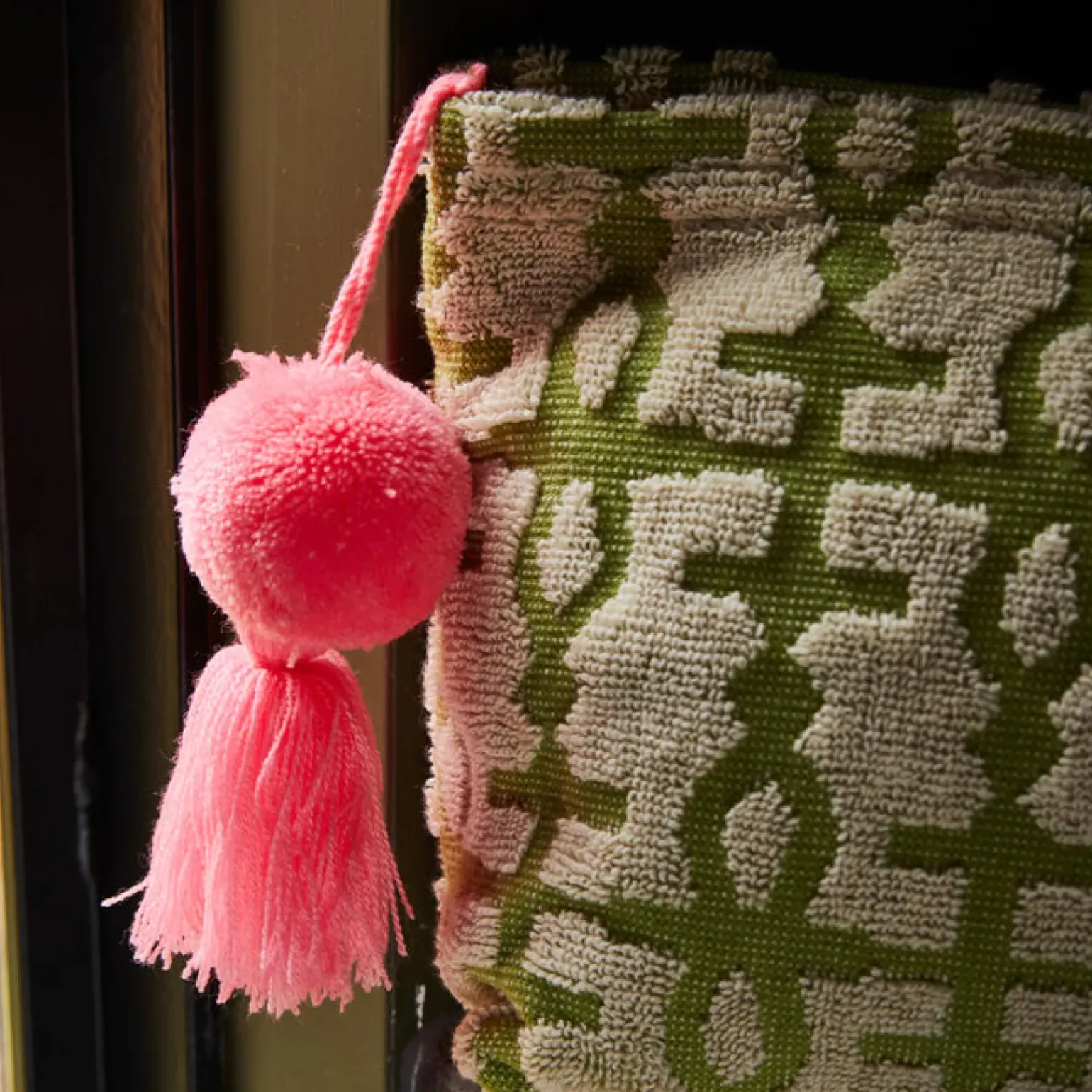 Sage & Clare Amata Terry Pouch - Palm Large